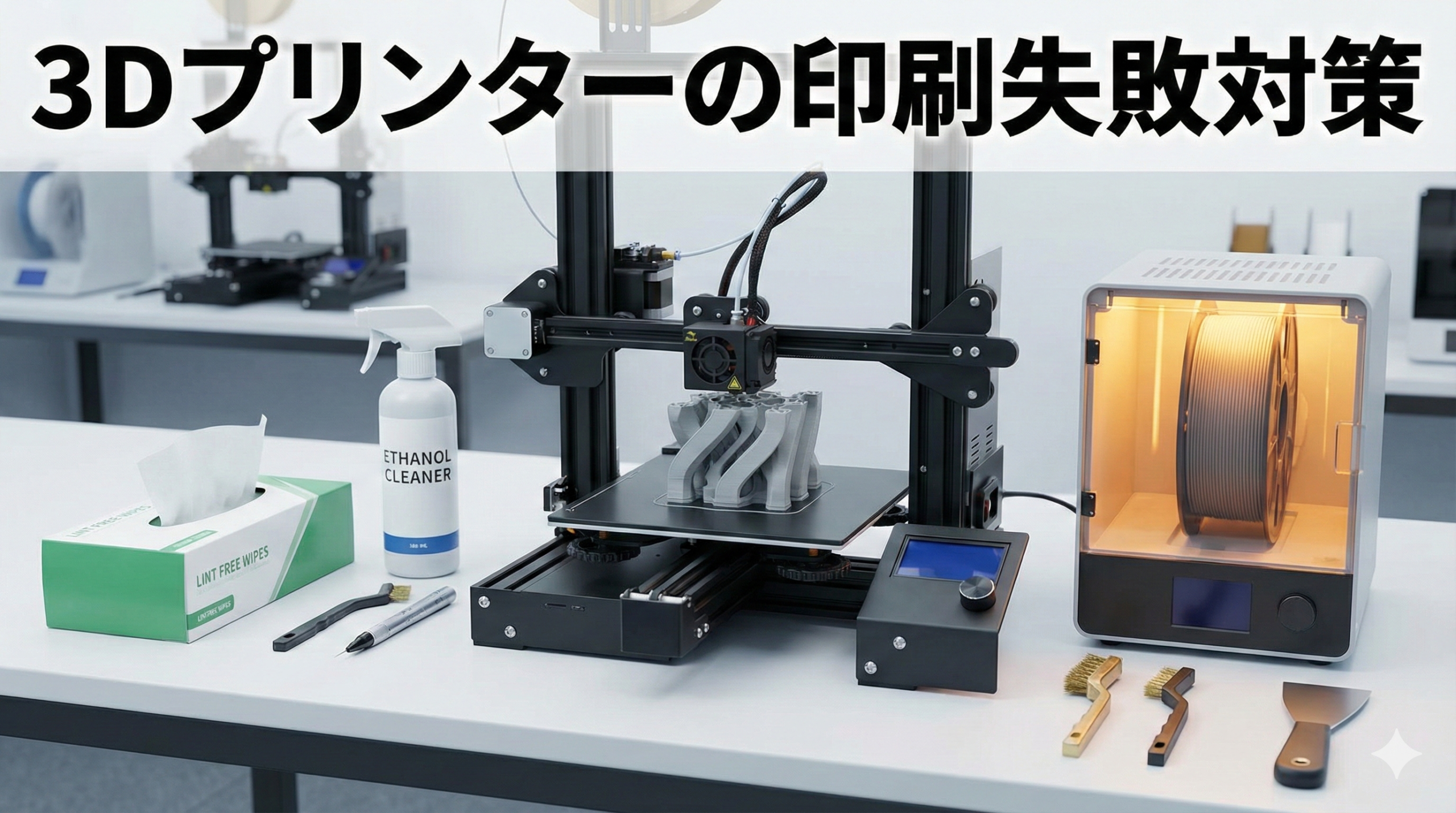 3Dプリンターの印刷失敗対策