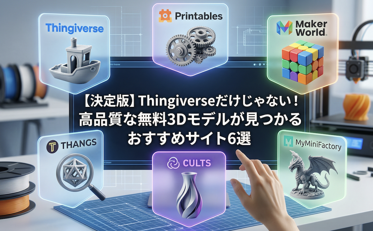 高品質な無料3Dモデルが見つかるおすすめサイト6選